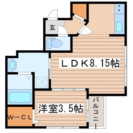 オレンジレジデンスウェストの物件間取画像